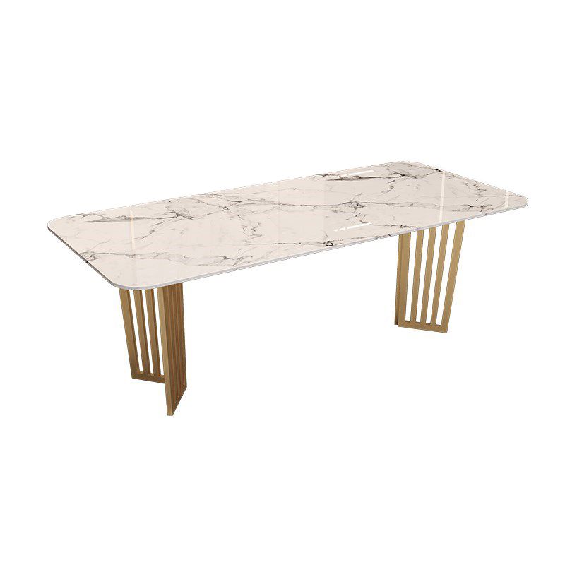 Rectangular Shaped Conference Table 2 Legs Writing Desk in White Clearhalo 'furn' 'furn_office_desk' 'Furniture' 'Office Desks' 'Office Furniture' 'office_desk' 1200x1200_e0269bf4-8d20-40c1-8fa3-af4ab46d59d1