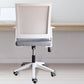 Modern & Contemporary Wheels Chair Fabric Desk Chair Mid-Back Office Chair