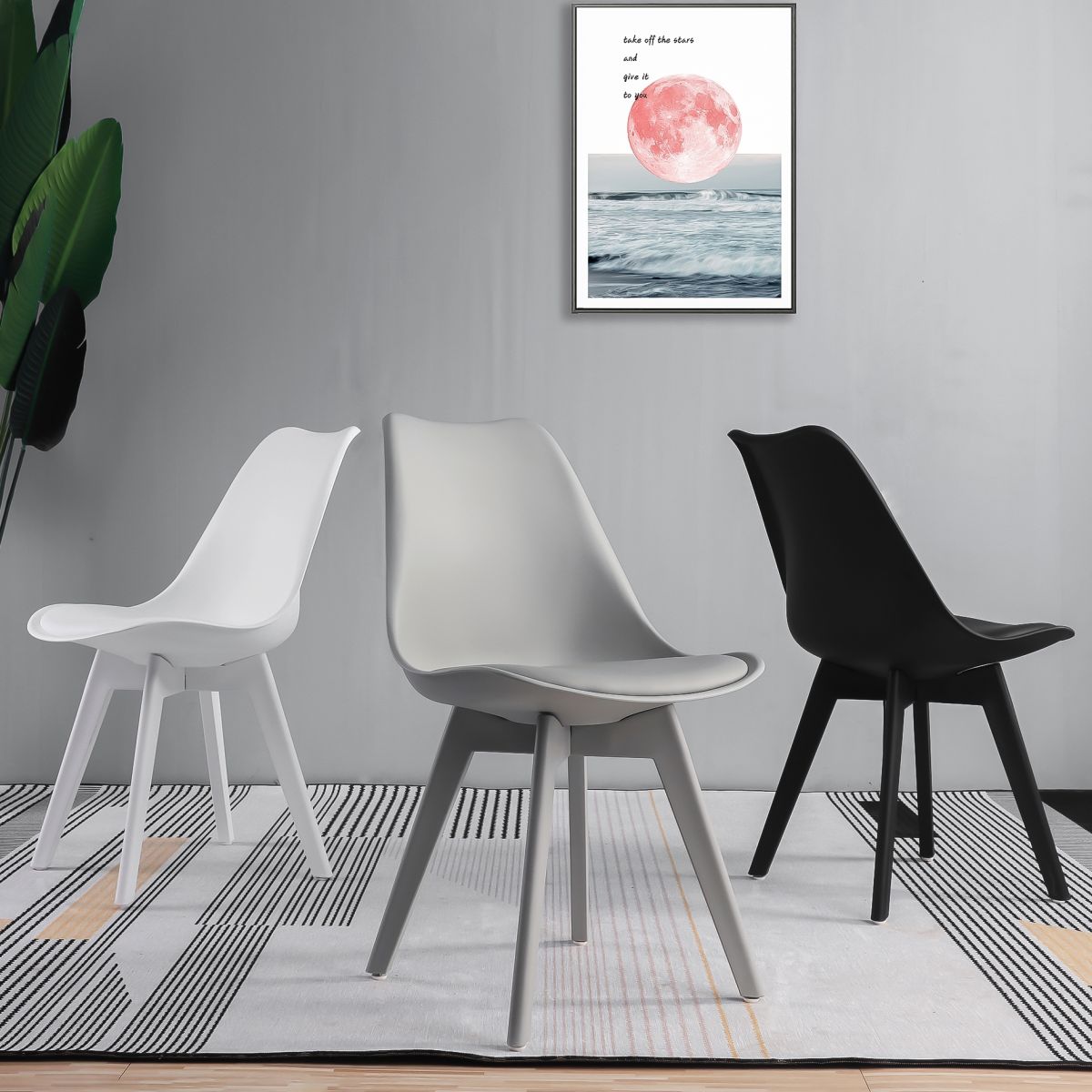 Glam Style Plastic Dining Armless Chair Upholstered Solid Back Side Chairs for Home Use Clearhalo ' kitchen&dining_furn' 'Dining Chairs' 'Dining Tables & Seating' 'dining_chair' 'Furniture' 'furniture_dining_chair' 'Kitchen & Dining Furniture' 'kitchen' 1200x1200_e0279781-4883-4dd5-a484-62fdf799da9c