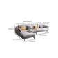 180 cm brede Scandinavische sectionele bank, lichtgrijze slaapbank