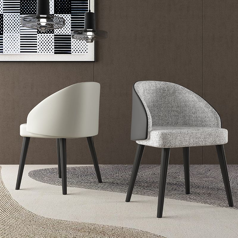 Modern Wood Dining Room Chair Armless Upholstered Side Chairs for Home Use Clearhalo ' kitchen&dining_furn' 'Dining Chairs' 'Dining Tables & Seating' 'dining_chair' 'furn' 'furn_dining_chair' 'Furniture' 'furniture_dining_chair' 'Kitchen & Dining Furniture' 'kitchen' 1200x1200_e02be162-a934-443e-8471-e1c204454f14