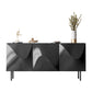 Modern Buffet Table Faux Wood Sideboard Table with Doors for Kitchen Clearhalo 'buffet_sideboard' 'Buffets & Sideboards' 'furn' 'furn_buffet_sideboard' 'Furniture' 'Kitchen & Dining Furniture' 1200x1200_e02be876-02aa-4ad0-9d1c-ae5a570923f4