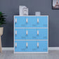 Modern Storage Cabinet with Hinged Doors Metal Non-Hanging Armoire for Bathroom