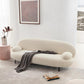 Pillow Top Arm Sofa Modern Wool 29.9-Inch High Sofa in White