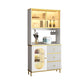 Modern Wood Dining Hutch Glass Doors Storage Cabinet with Doors for Living Room Clearhalo 'Display & China Cabinets' 'display_china_cabinets' 'furn' 'furn_display_china_cabinets' 'Furniture' 'Kitchen & Dining Furniture' 1200x1200_e02edffc-0fed-47d6-ad9b-607a1c7b3f16