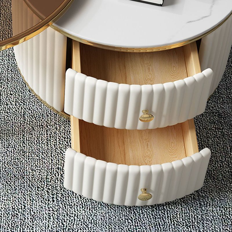 Round Coffee Table Glass Top Nesting Coffee Table Set with Golden Legs Clearhalo 'Coffee & Accent Tables' 'Coffee Tables' 'coffee_tables' 'furn' 'furn_coffee_tables' 'Furniture' 'Living Room Furniture' 1200x1200_e02f99b5-6166-489a-a355-03ba736e897d