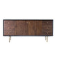 Moderno 6 cassetti Sideboard Pine in legno massiccio tavolo a buffet per soggiorno per soggiorno