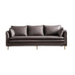 Tuxedo Bran Mélange de coton contemporain / Faux Couber / Velvet Sofa Couch