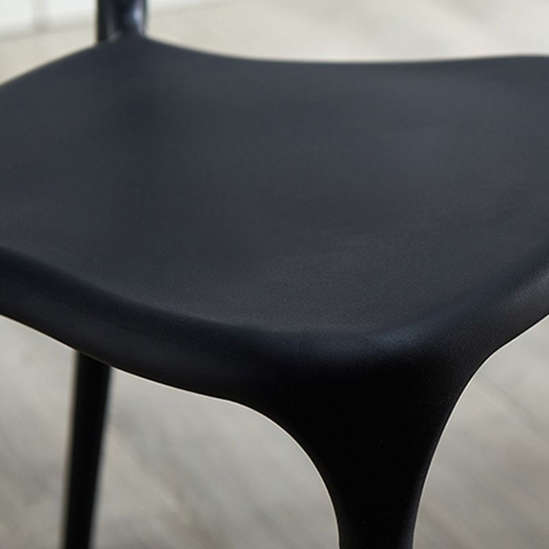 Scandinavian Plastic Stackable Side Chair Open Back Matte Finish Dining Chair Clearhalo ' kitchen&dining_furn' 'Dining Chairs' 'Dining Tables & Seating' 'dining_chair' 'furn' 'furn_dining_chair' 'Furniture' 'furniture_dining_chair' 'Kitchen & Dining Furniture' 'kitchen' 1200x1200_e03537f7-441a-48fe-8f71-37f7be4a454c