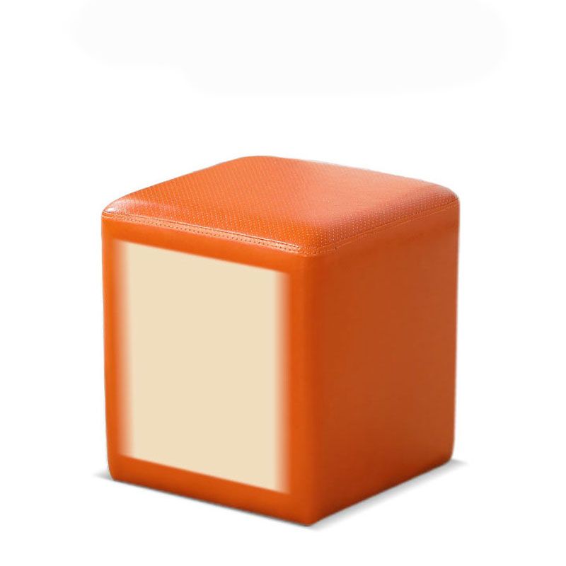 Orange Modern Pouf Water Resistant Solid Color Round Pouf for Drawing Room Clearhalo 'furn' 'furn_ottomans_poufs' 'Furniture' 'Living Room Furniture' 'Ottomans & Poufs' 'ottomans_poufs' 1200x1200_e0365819-e95d-41af-92ff-d4c75c208428