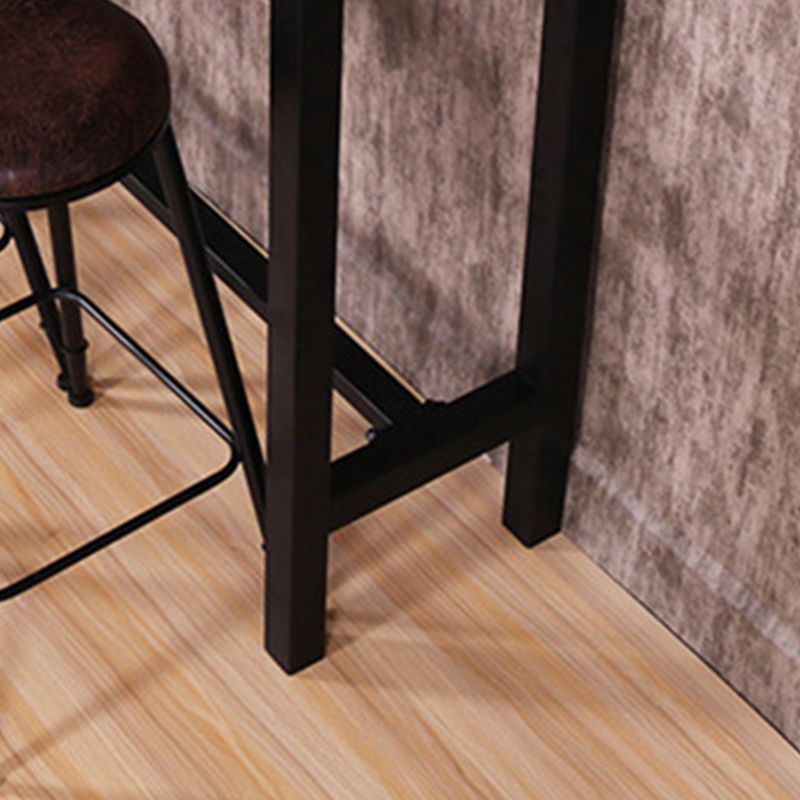 Industrial Rectangle Bar Table Pine Solid Wood Fixed Bar Dining Table Clearhalo 'Bar Furniture' 'Bar Tables' 'bar_tables' 'furn' 'furn_bar_tables' 'Furniture' 'Kitchen & Dining Furniture' 1200x1200_e03af984-07d9-41d6-a349-2b0c4ae7da97