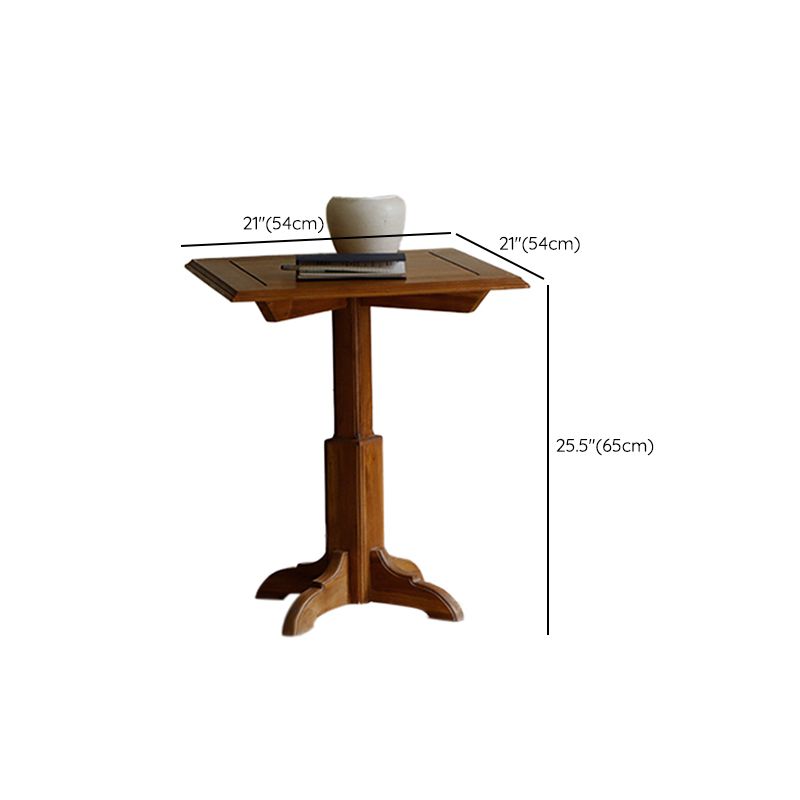 Modern Wood Geometric Dining Table Teak Wood Base for Dining Room Clearhalo 'Dining Tables & Seating' 'Dining Tables' 'dining_table' 'furn' 'furn_dining_table' 'Furniture' 'Kitchen & Dining Furniture' 1200x1200_e03b9c36-69c1-4508-ba2b-933b2fc1956a