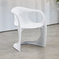 Scandinavian Plastic Dining Arm Chairs Solid Back Chair for Home Clearhalo ' kitchen&dining_furn' 'Dining Chairs' 'Dining Tables & Seating' 'dining_chair' 'furn' 'furn_dining_chair' 'Furniture' 'furniture_dining_chair' 'Kitchen & Dining Furniture' 'kitchen' 1200x1200_e03c0d10-3a5f-4884-98a0-946d44f44376