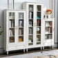 Modern Style  Bookshelf Closed Back Standard Engineered Wood Bookcase in White