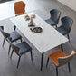 Metal Industrial Rectangle Dining Table Sintered Stone Table with Black Legs Clearhalo ' dining_table' 'Dining Tables & Seating' 'Dining Tables' 'furn' 'furn_dining_table' 'Furniture' 'furniture_dining_table' 'Kitchen & Dining Furniture' 'kitchen&dining_furn' 'kitchen' 'kitchen_dining_table' 1200x1200_e04186b6-e714-479b-bcfd-438e093b0cb4