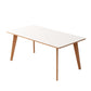 Contemporary Kitchen Dinner Table Rectangle 4 Legs Dining Table Clearhalo 'Dining Tables & Seating' 'Dining Tables' 'dining_table' 'furn' 'furn_dining_table' 'Furniture' 'Kitchen & Dining Furniture' 1200x1200_e042433c-ebb4-441b-9f01-bbd48f4937e2