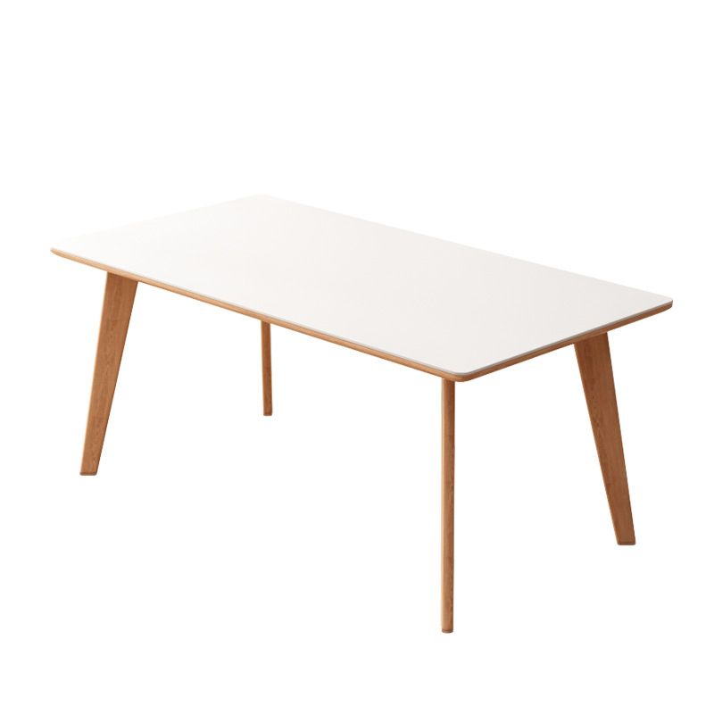 Contemporary Kitchen Dinner Table Rectangle 4 Legs Dining Table Clearhalo 'Dining Tables & Seating' 'Dining Tables' 'dining_table' 'furn' 'furn_dining_table' 'Furniture' 'Kitchen & Dining Furniture' 1200x1200_e042433c-ebb4-441b-9f01-bbd48f4937e2