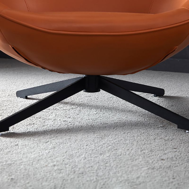 33.46" Wide Tight Back Chair Leather Black 4-Star Base Arm Chair Clearhalo 'Accent Chairs' 'accent_chairs' 'Chairs & Seating' 'furn' 'furn_accent_chairs' 'Furniture' 'Living Room Furniture' 1200x1200_e0435340-d52c-4597-9559-ac67ffaf6bd9