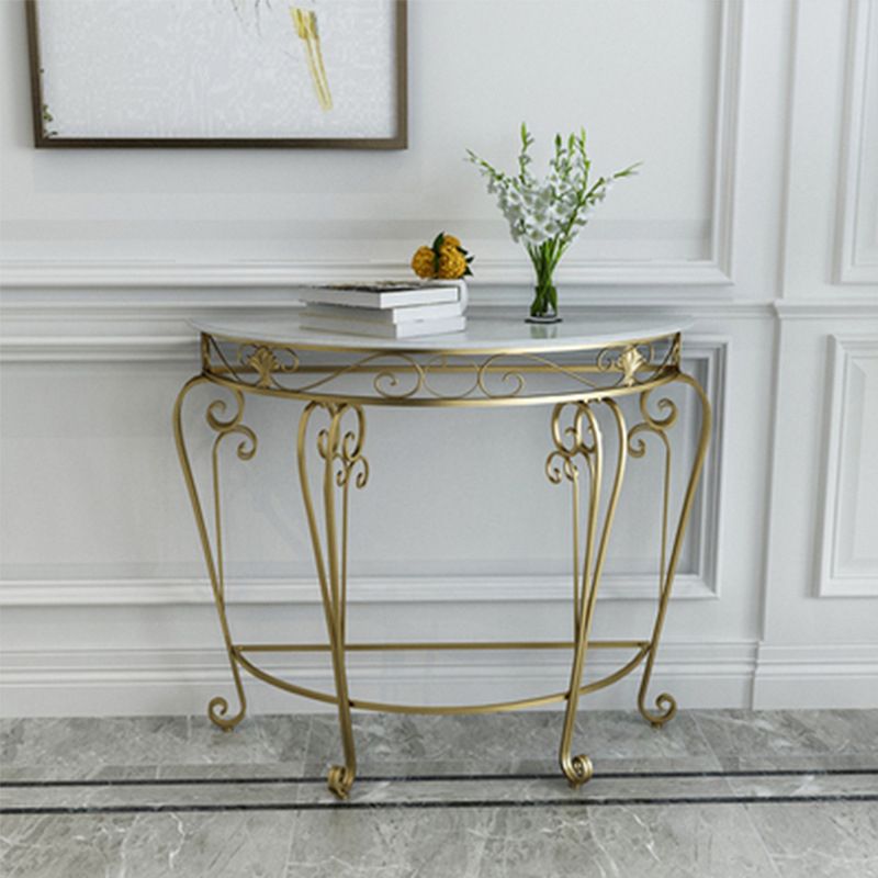 Tavolo di divano console in marmo moderno per la sala per la sala