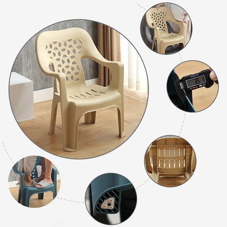 Indoor Modern Dining Armchair Stackable Home Plastic Dining Arm Chairs Clearhalo ' kitchen&dining_furn' 'Dining Chairs' 'Dining Tables & Seating' 'dining_chair' 'furn' 'furn_dining_chair' 'Furniture' 'furniture_dining_chair' 'Kitchen & Dining Furniture' 'kitchen' 1200x1200_e043ba99-27b8-4457-84de-78cb0d5bfced