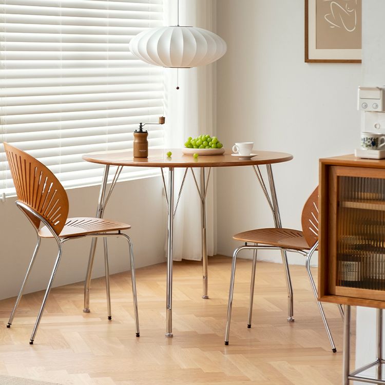 Modern Armless Dining Chairs Solid Wood Windsor Back Dining Side Chair Clearhalo 'Dining Chairs' 'Dining Tables & Seating' 'dining_chair' 'furn' 'furn_dining_chair' 'Furniture' 'Kitchen & Dining Furniture' 1200x1200_e044d93d-c315-4c05-9c48-a9f4bee8a745