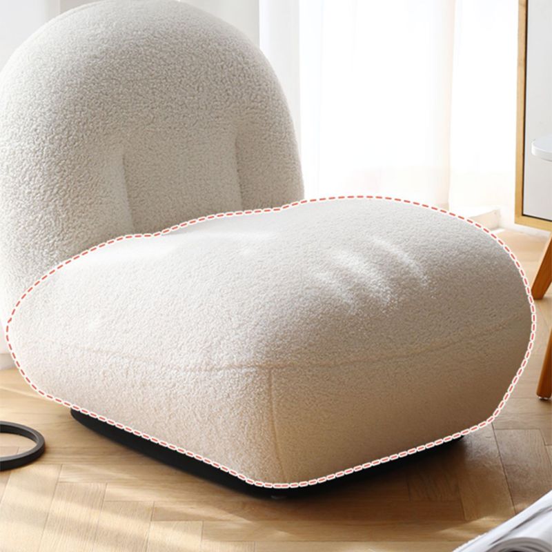 26"Wide Tight Back Armless Slipper Accent Chair in White / Pink / Grey Clearhalo 'Accent Chairs' 'accent_chairs' 'Chairs & Seating' 'furn' 'furn_accent_chairs' 'Furniture' 'Living Room Furniture' 1200x1200_e046b567-522a-47ad-8638-7652e09fe0da