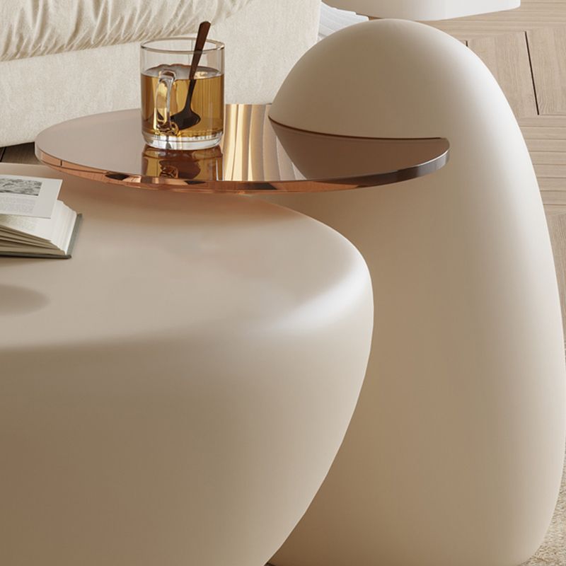 Modern Coffee Table Wooden 2 Piece Nesting Tables for Living Room