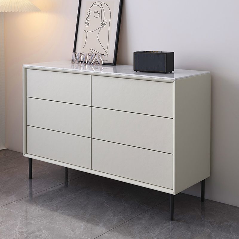 Coffre de rangement en bois pour chambre à coucher contemporaine, coffre de 15,7 po de large avec tiroirs