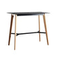 Modern Indoor Rectangle Trestle Bar Dining Table in Stone and Wood Clearhalo 'Bar Furniture' 'Bar Tables' 'bar_tables' 'furn' 'furn_bar_tables' 'Furniture' 'Kitchen & Dining Furniture' 1200x1200_e049548b-c645-481b-b866-260593378b47