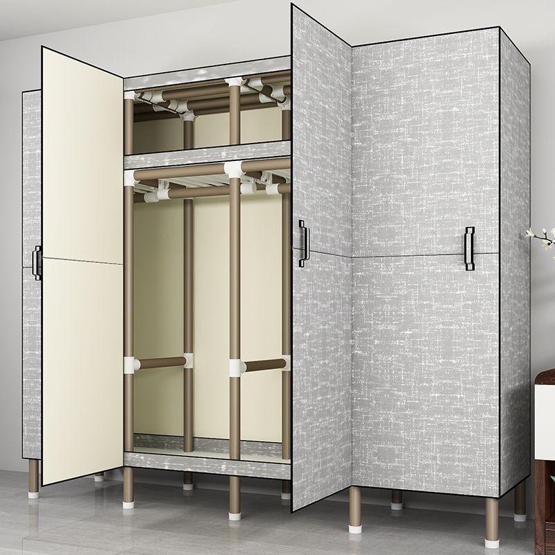 Telaio metallico autoportante a pieghevole per il guardaroba multifunzionale per camera da letto