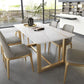 Modern Rectangular Dining Set 1/5/7 Pieces Sintered Stone Dining Table Set