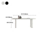 Modern Style Dining Table White Top Sintered Stone Table for Home Clearhalo 'Dining Tables & Seating' 'Dining Tables' 'dining_table' 'furn' 'furn_dining_table' 'Furniture' 'Kitchen & Dining Furniture' 1200x1200_e05090a0-85dd-4fd0-a083-a63f07d6b93d