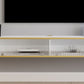 Stand à télévision blanche de style contemporain armoire télévisée murale en bois fausse en bois