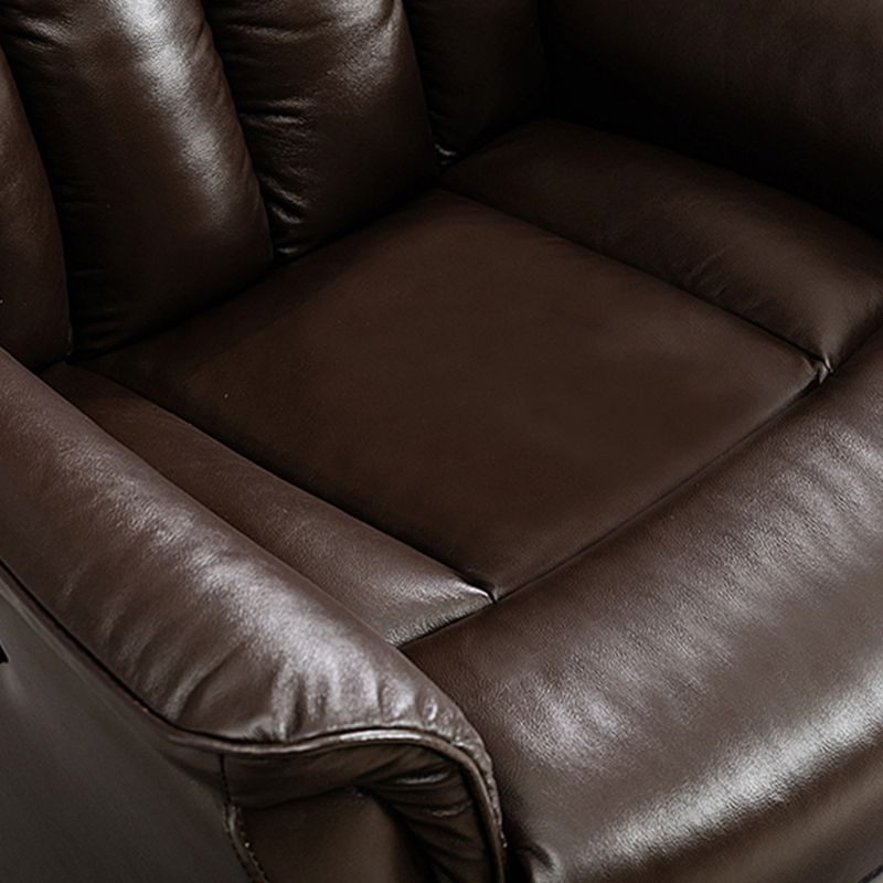 Sedia reclinabile in pelle di metà secolo reclinabile standard a colori solidi