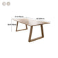 Solid Wood Top Table Traditional Luxury Table with Sled Base Clearhalo 'Dining Tables & Seating' 'Dining Tables' 'dining_table' 'furn' 'furn_dining_table' 'Furniture' 'furniture_dining_table' 'Kitchen & Dining Furniture' 1200x1200_e053a0d9-1069-4205-8f42-a36532a4d6be