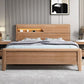 Scandinavian Trundle Bed Walnut Bed Frame With Custom Gold Legs