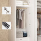 Engineered Wood Wardrobe Cabinet with Garment Rod Modern Wardrobe Closet