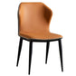 Chaise de salle à manger en acier contemporain meubles letéraux en arrière en finition mate pour la maison