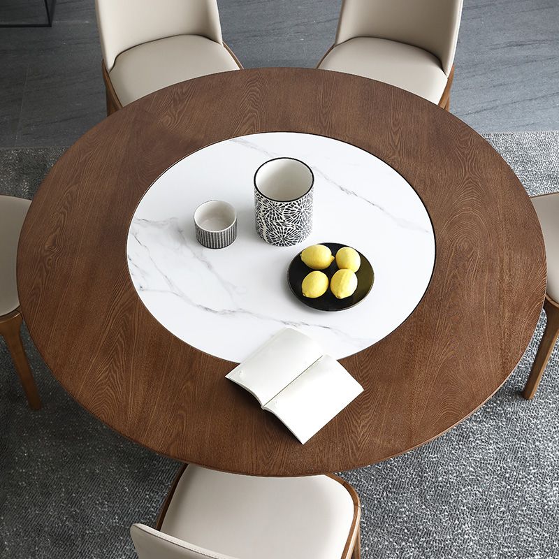 Contemporary 1/4/5/7 Pieces Dining Sintered Stone Dining Table Set with Wooden Legs Clearhalo 'Dining Room Sets' 'Dining Tables & Seating' 'dining_room_set' 'furn' 'furn_dining_room_set' 'Furniture' 'furniture_dining_room_set' 'Kitchen & Dining Furniture' 'kitchen&dining_furn' 'kitchen' 1200x1200_e059cc3e-0c6f-41b7-a6bb-f0a781dcae10