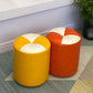 Orange Modern Pouf Water Resistant Round Pouf for Living Room Clearhalo 'furn' 'furn_ottomans_poufs' 'Furniture' 'Living Room Furniture' 'Ottomans & Poufs' 'ottomans_poufs' 1200x1200_e05a02fb-8a2b-461d-b634-d782440e4ed0