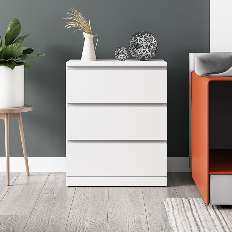 Contemporary Chest Wood Vertical Chest with Drawers for Home/Office