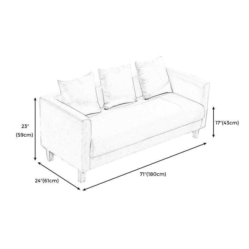 Chesterfield Modern Cushions Sofa Tuxedo Arm 4 Wood Legs Sofa Clearhalo 'furn' 'furn_sofas' 'Furniture' 'furniture_sofas' 'kitchen' 'kitchen_sofas' 'Living Room Furniture' 'Sofa' 'sofas' 1200x1200_e05adc17-4346-4b96-bf9a-4f6b60a28fc7