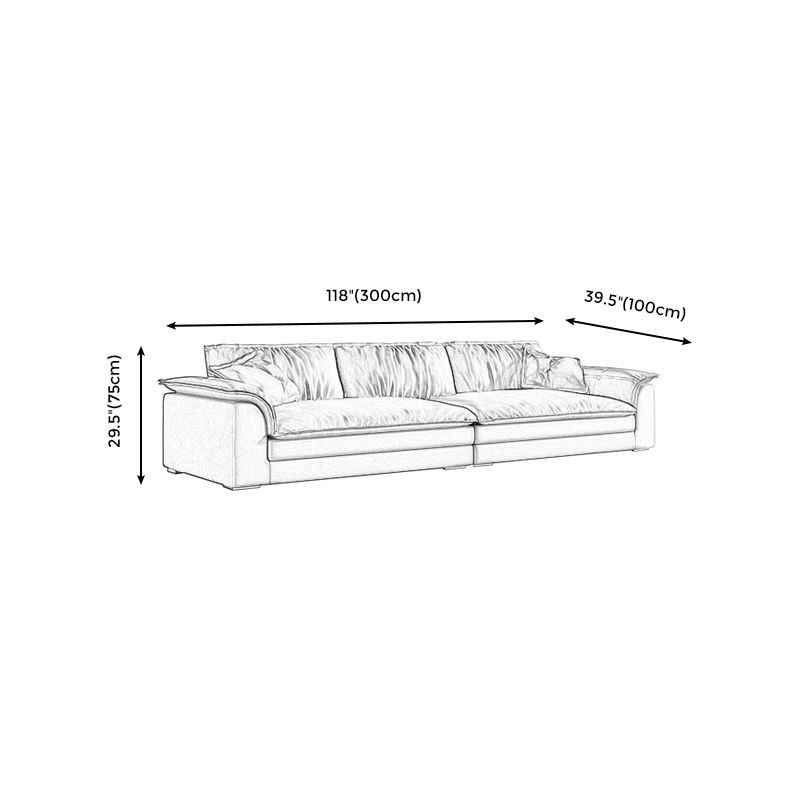 29.53" H Modern Square Arm Sofa with Multiple Cushion Seat for Living Room,Apartment Clearhalo 'furn' 'furn_sofas' 'Furniture' 'furniture_sofas' 'kitchen' 'kitchen_sofas' 'Living Room Furniture' 'Sofa' 'sofas' 1200x1200_e05c4cfa-75cd-4b41-8622-09389b9c10a1