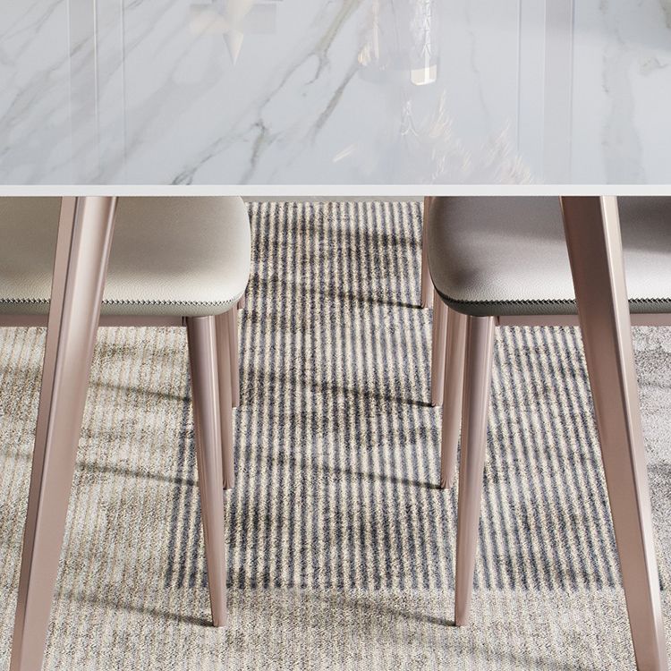 Designer Style Sintered Stone Top Dining Set 1/4/5/7 Pieces Kitchen Table with Chairs Clearhalo 'Dining Room Sets' 'Dining Tables & Seating' 'dining_room_set' 'furn' 'furn_dining_room_set' 'Furniture' 'furniture_dining_room_set' 'Kitchen & Dining Furniture' 1200x1200_e05c6a84-ab4e-4316-a25d-8f0bef7c1cbd