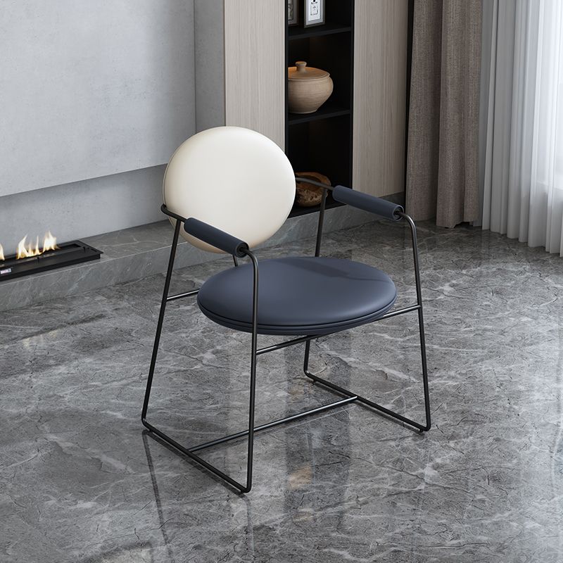 Lederpolsterer Armstuhl König Louis Back Stuhl für Esszimmer