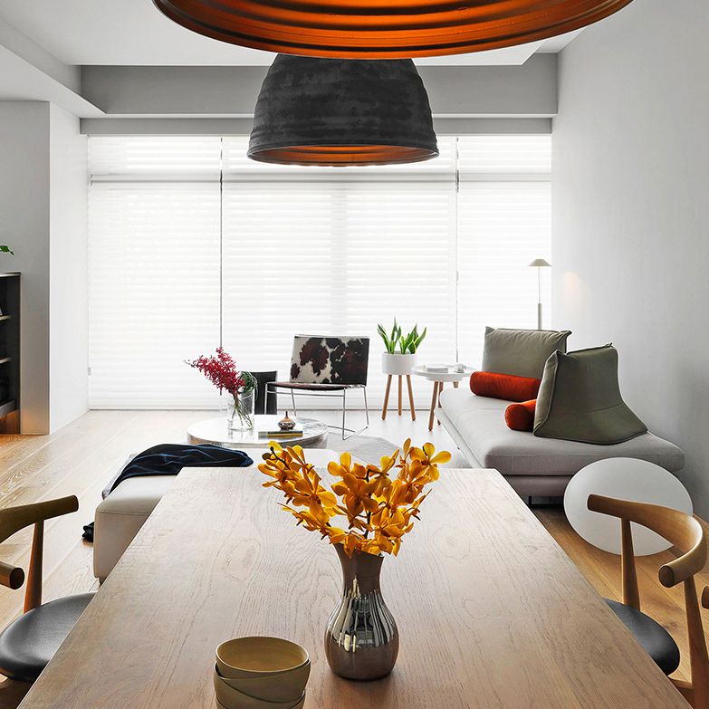 Table à manger en bois massif Table rectangulaire industrielle avec base luge