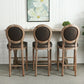 Modern Wood Counter Table with Rectangle Table Top Trestle Table - 41.3" H Clearhalo 'Bar Furniture' 'Bar Tables' 'bar_tables' 'furn' 'furn_bar_tables' 'Furniture' 'furniture_bar_tables' 'Kitchen & Dining Furniture' 1200x1200_e064d887-b285-4eae-b73d-64c34fc2681c