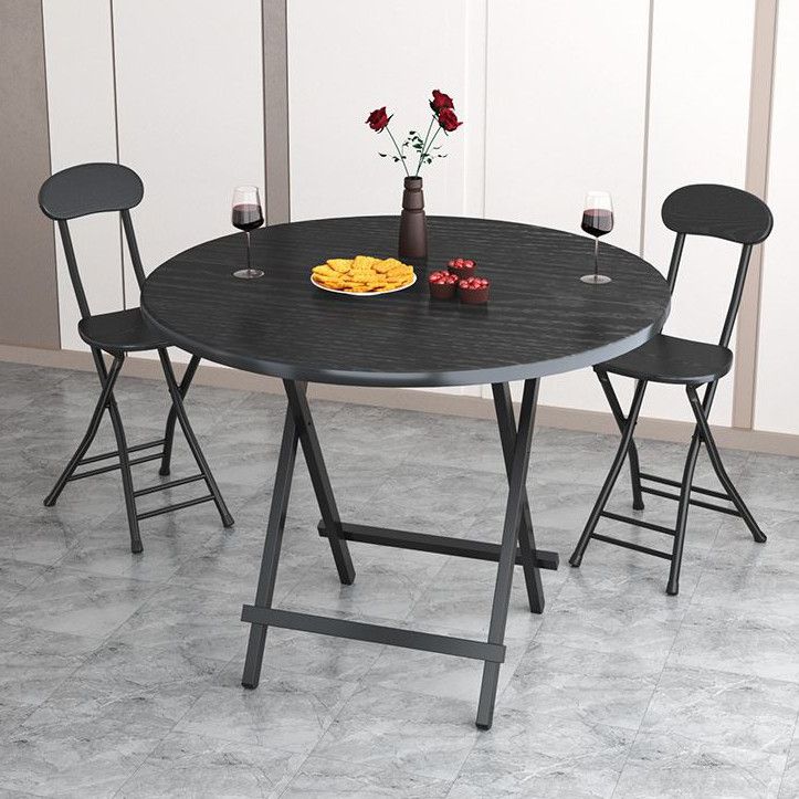 Contemporary Style Traditional Height Dining Set with Folding Table and Chairs Clearhalo 'Dining Room Sets' 'Dining Tables & Seating' 'dining_room_set' 'furn' 'furn_dining_room_set' 'Furniture' 'furniture_dining_room_set' 'Kitchen & Dining Furniture' 'kitchen&dining_furn' 'kitchen' 1200x1200_e0650fb2-2bca-422d-8f09-ee0381873421