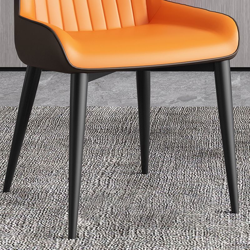 Modern Design Faux Leather Dining Chairs Wingback Parsons Chair Clearhalo 'Dining Chairs' 'Dining Tables & Seating' 'dining_chair' 'furn' 'furn_dining_chair' 'Furniture' 'furniture_dining_chair' 'Kitchen & Dining Furniture' 1200x1200_e0657ced-906a-4ff4-b6e6-2dc6883fa55a