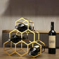 Metal Countertop Wine Glass Rack Modern Stackable Wine Bottle Holder in Gold Clearhalo 'furn' 'furn_wine_racks' 'Furniture' 'Kitchen & Dining Furniture' 'Wine Racks' 'wine_racks' 1200x1200_e0658a97-b090-439b-bab0-7182fd1dd655